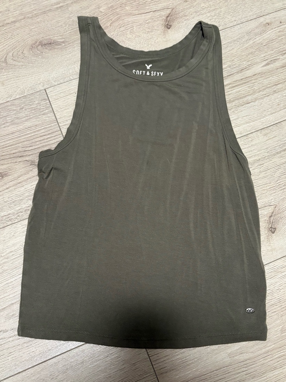 American Eagle Soft & Sexy Olive Green Women's Tank Top Size Small